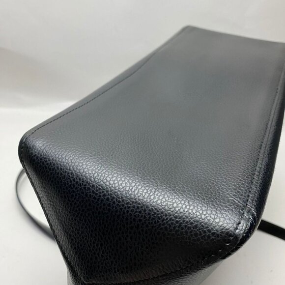 LONGCHAMP Le Foulonne City Tote Black/Blue Inside - Picture 9 of 16